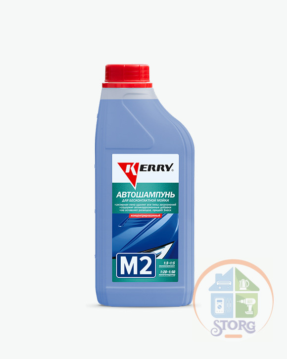 Автошампунь для бесконтактной мойки Kerry KR-307, 1л, концентрат 1:20–1:50