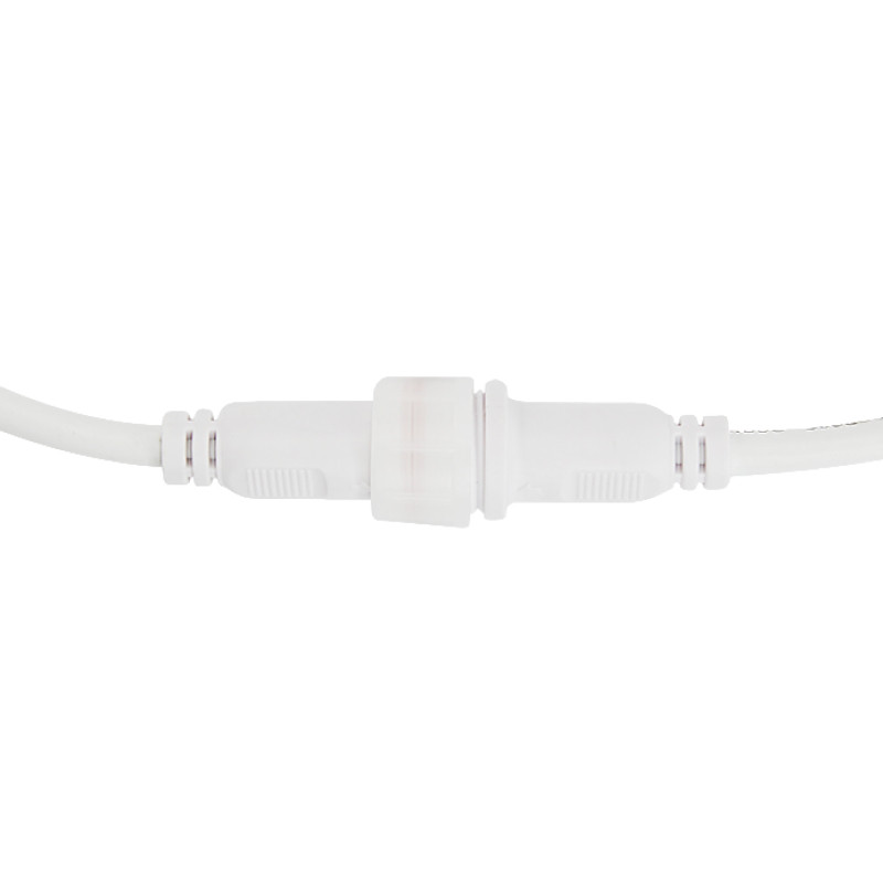 Соединительный кабель REXANT (2pin) герметичный (IP67) 2х1,0мм²  белый