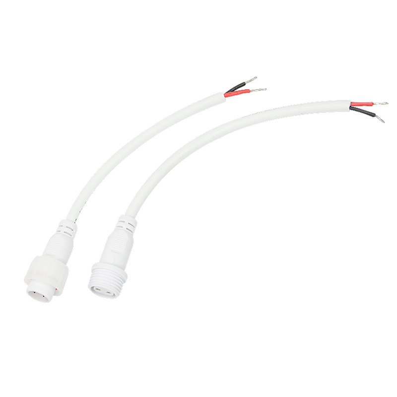 Соединительный кабель REXANT (2pin) герметичный (IP67) 2х1,0мм²  белый