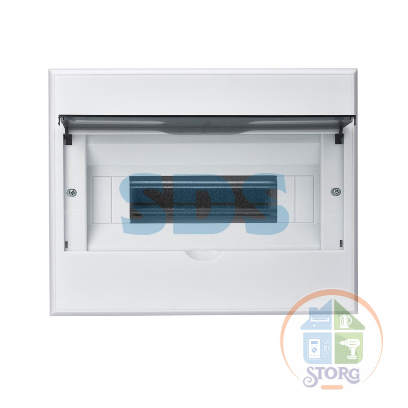 Бокс пластиковый KRANZ ЩРВ-П-12 IP41 белый встраиваемый 300х240х100 мм