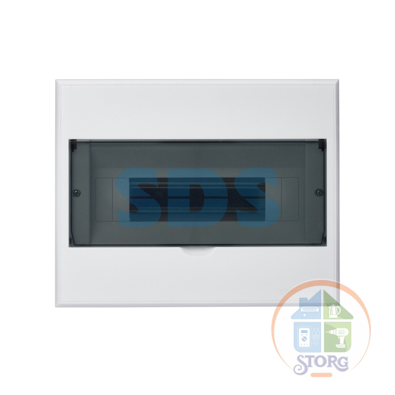 Бокс пластиковый KRANZ ЩРВ-П-12 IP41 белый встраиваемый 300х240х100 мм