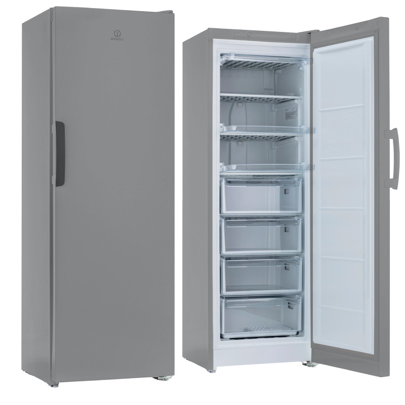 Морозильная камера Indesit DFZ 5175 G Серебр., 275/250л, No Frost, 175х60х64 см