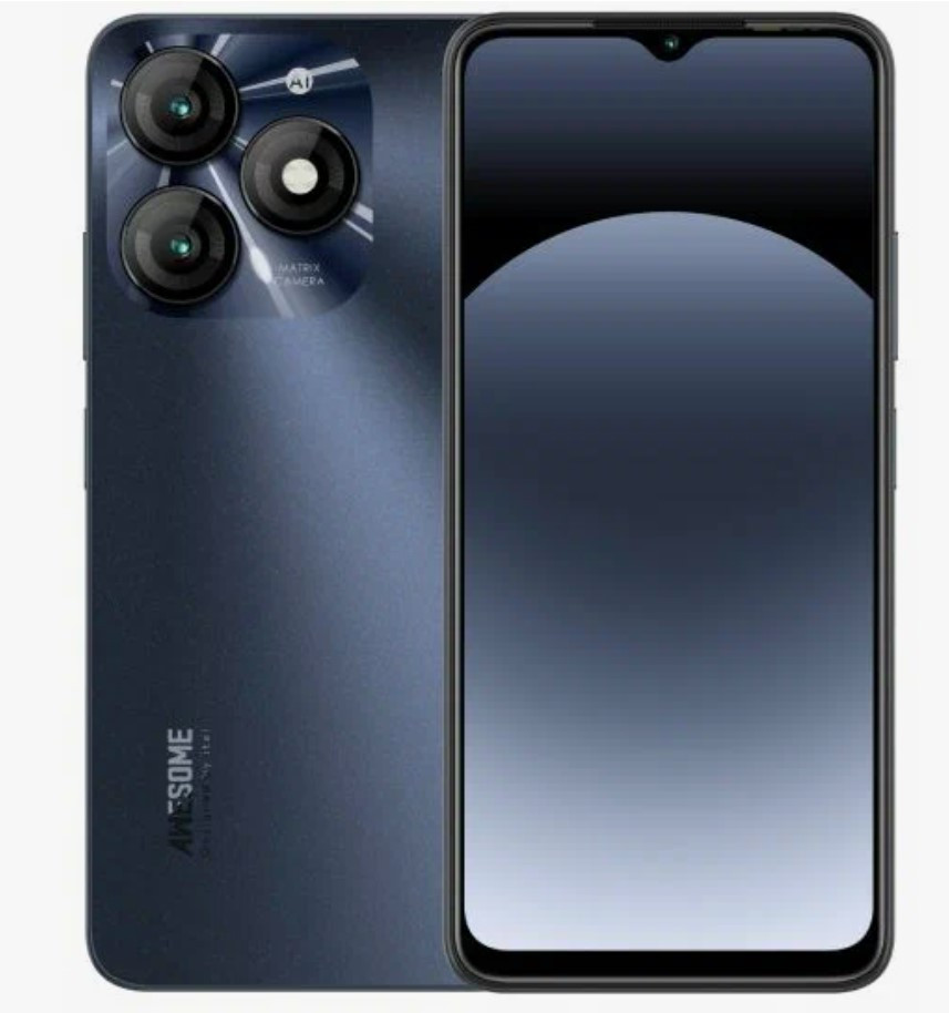 Смартфон ITEL A70 6.6" 4/256Gb Starlish Black 13 МП, Android 13 (Go edition)