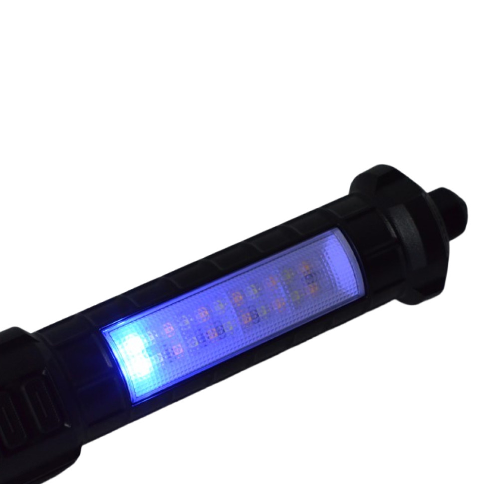Фонарь ручной светодиодный тактический AKKOSTAR телескоп., бок.свет., 18W/960lm 6000mAh, Powerbank, стеклобой, стробоскоб, LCD (Type-c) 325х81х77мм