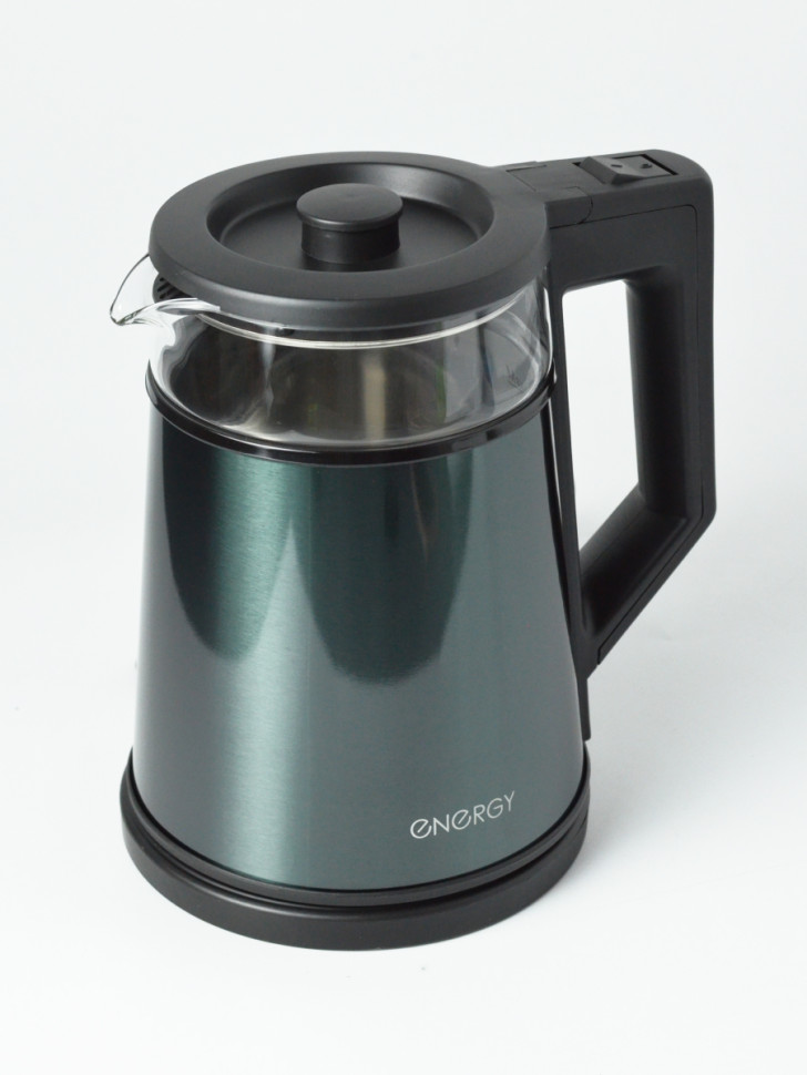 Чайник электрический ENERGY E-200 стекл/нерж.сталь; 1350 Вт; 1,2л; Двойной корпус
