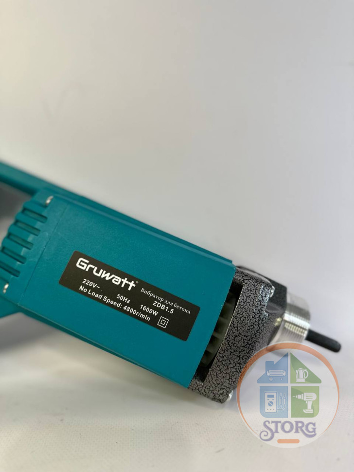 Вибратор для бетона 316U Gruwatt ZDB1.5, 220В/1600, 50 Гц, 1600 Вт