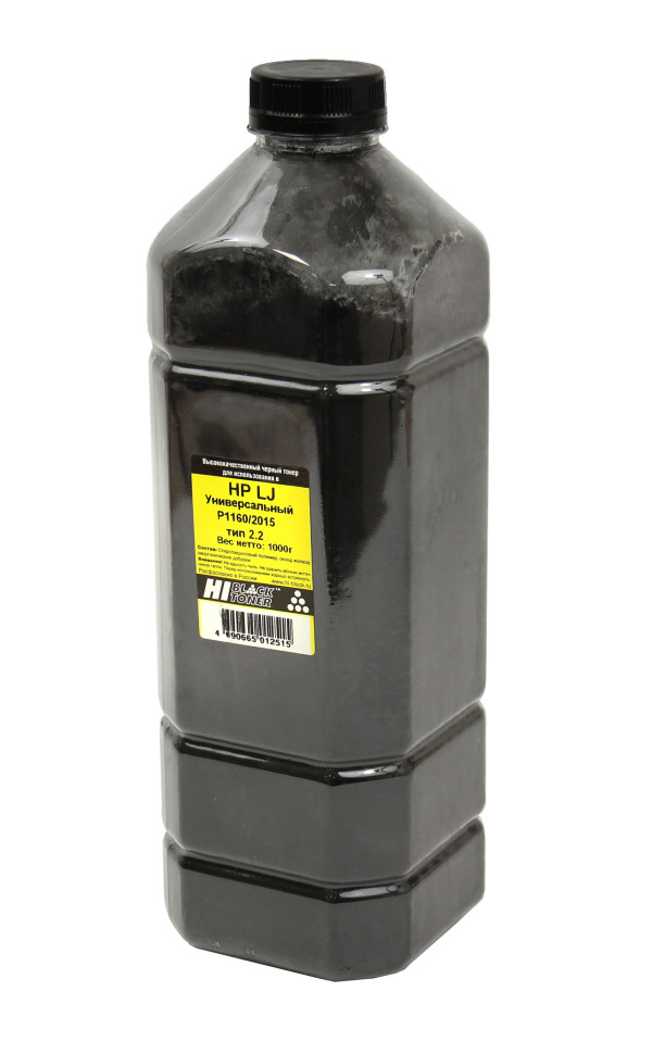 Тонер Hi-Black Универсальный для Kyocera TK-серии до 35 ppm, Bk, 900 г, канистра