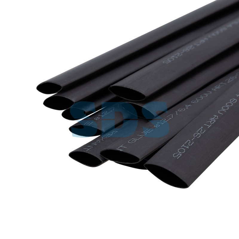 Термоусаживаемая трубка двухстенная клеевая REXANT 12,7/6,35 мм черная (уп. 10 шт. по 1 м)