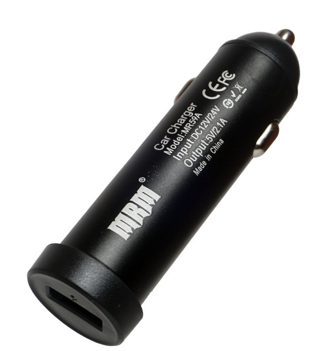 АЗУ MR59A Metal 5V/2.1A 1USB (black) без упаковки