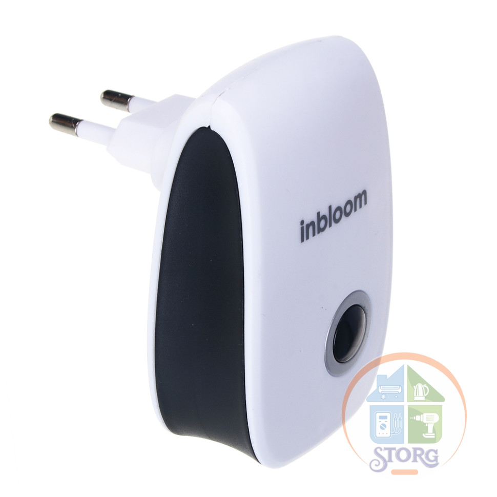 Отпугиватель грызунов ультразвуковой 85х55х30мм INBLOOM, АС90-220V, 50Hz, 5W, 15-22м2, ABS