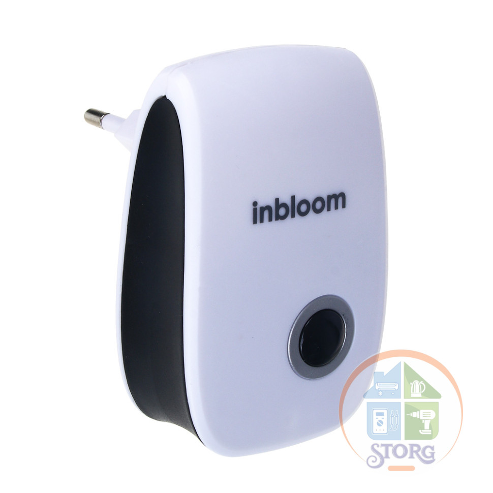 Отпугиватель грызунов ультразвуковой 85х55х30мм INBLOOM, АС90-220V, 50Hz, 5W, 15-22м2, ABS