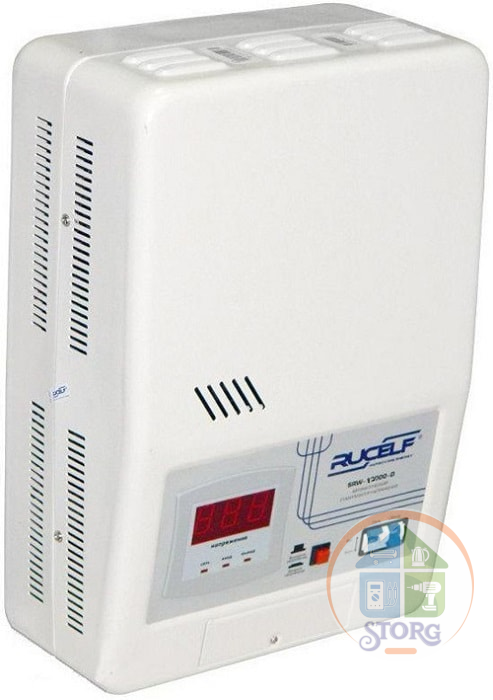 Стабилизатор напряжения релейный RUCELF SRW-12000-D (12000ВА, 140-260В, 12 мес гарантия)