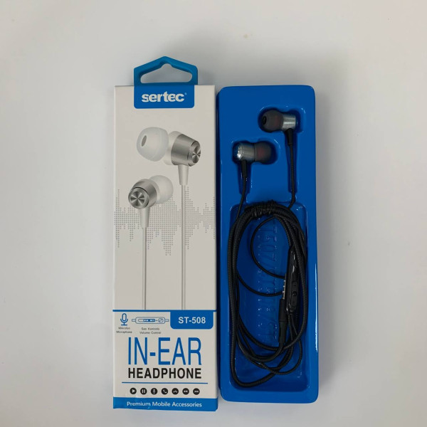 Вакуумные внутриканальные наушники SerteC ST-508 (black)