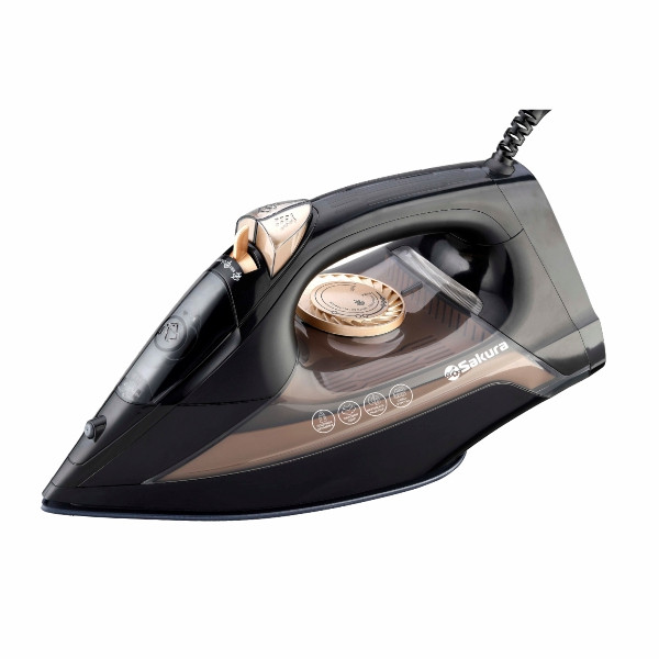 Утюг SAKURA SA-3068CBK, 2400Вт, объем резерв 420мл, керам.самоочистка Утюг SAKURA SA-3068CBK, 2400Вт, объем резерв 420мл, керам.самоочистка