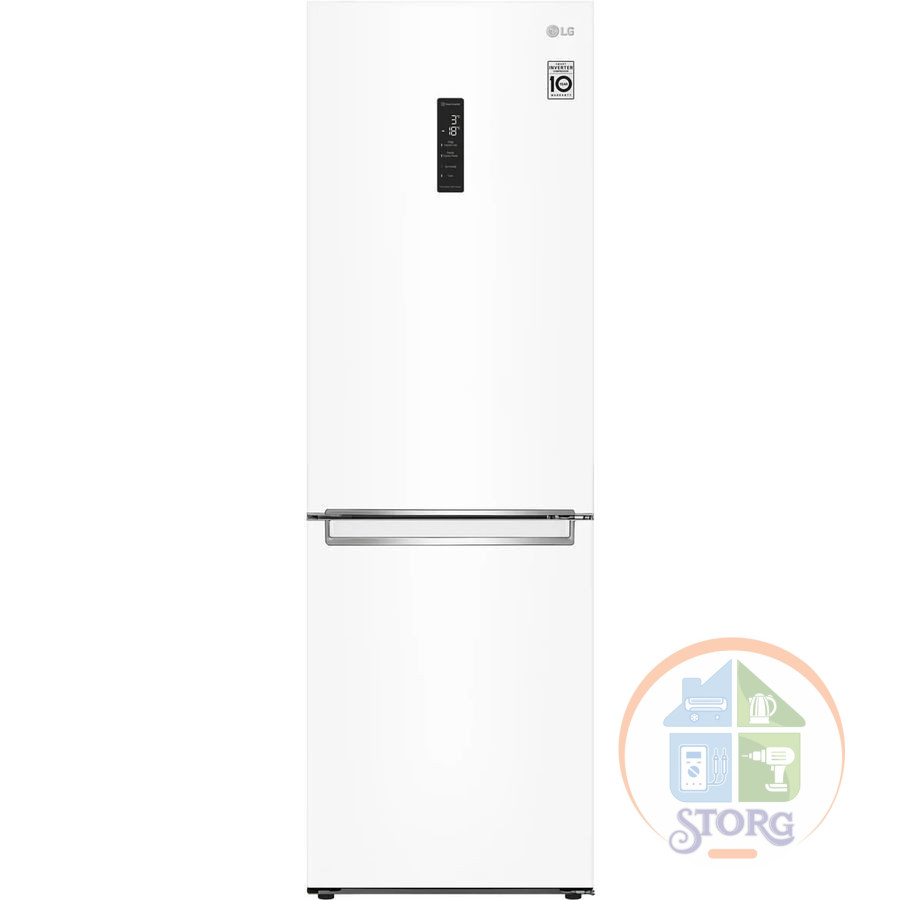 Холодильник LG GA-B459SQUM белый двухкамерный 186x59.5x68.2см Объем холодильной камеры 234 л Объем морозильной камеры 127 л Морозильная камера снизу