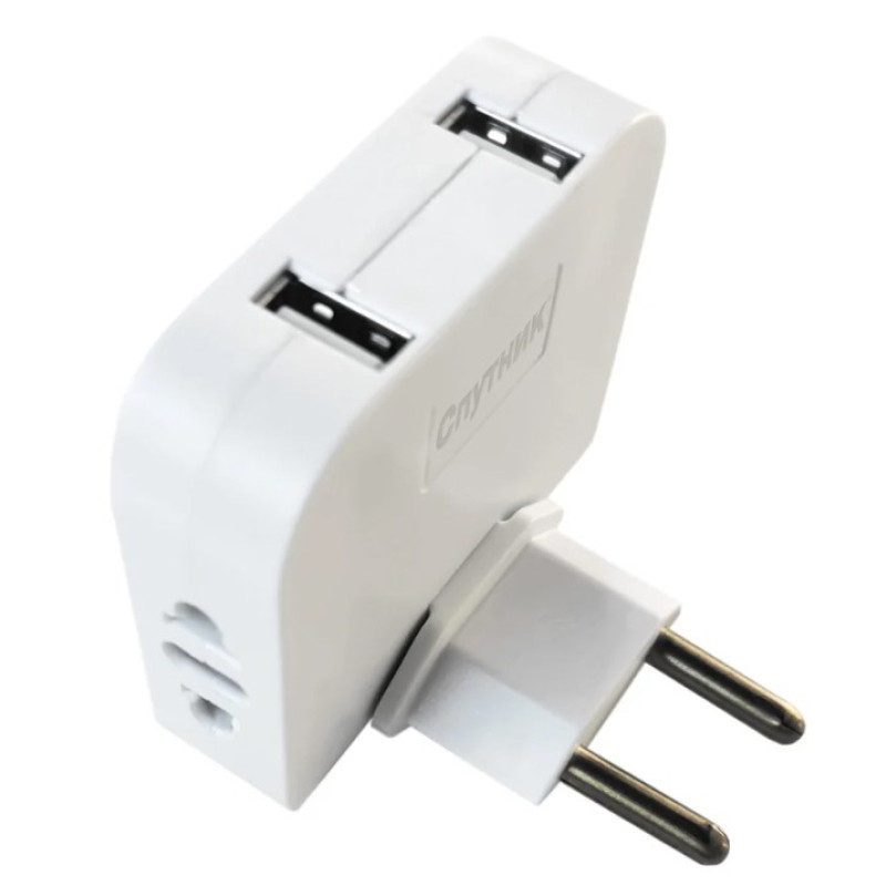 Сетевой разветвитель Спутник SRP204USB 10А 2 гнезда-розетки + 2 USB