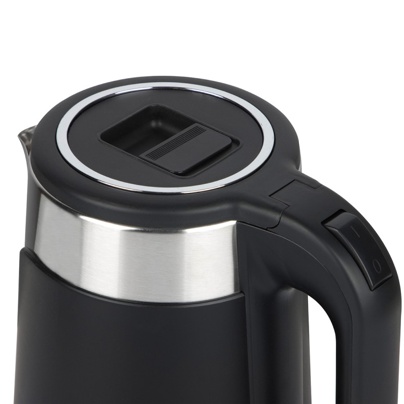 Чайник электрический HOMESTAR HS-1043 Черный/Нерж.сталь; 1500Вт; 1,7л; Двойной корпус