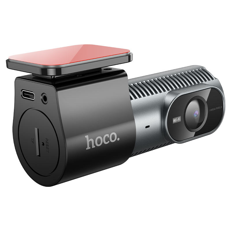Видеорегистратор Wi-Fi HOCO DV13 Screenless hidden driving recorder (серый)