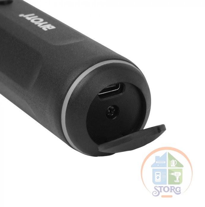 Отвертка аккумуляторная BIYOTI 3,6В с набором (35 предметов), зарядка USB, BYT-CD1005
