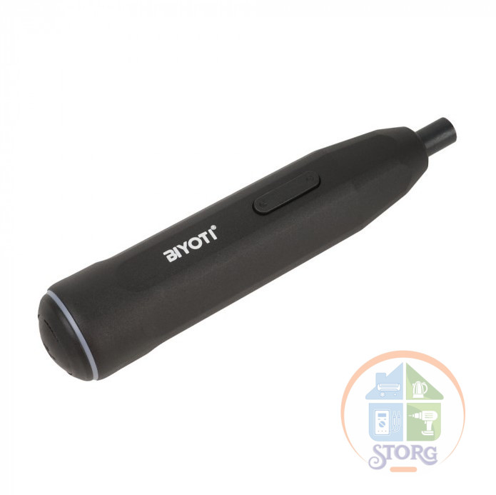 Отвертка аккумуляторная BIYOTI 3,6В с набором (35 предметов), зарядка USB, BYT-CD1005