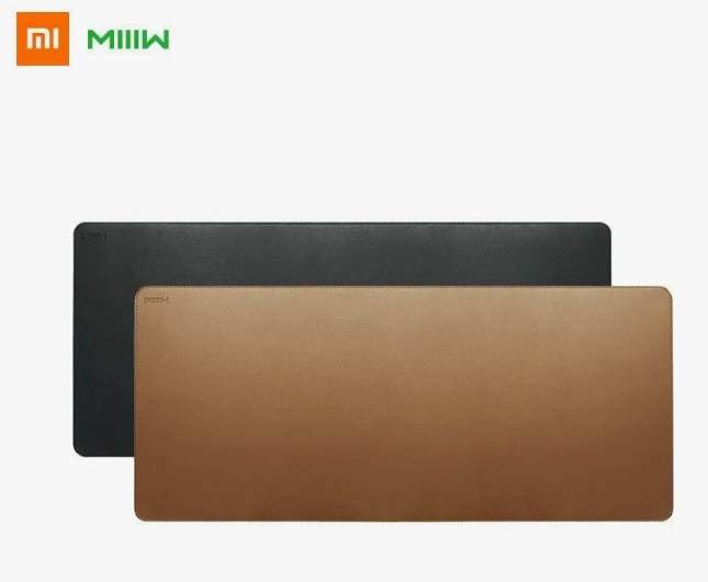 Коврик Xiaomi MIIIW Leather Cork Mouse Pad (600*400mm) (MWMLV01) (black)