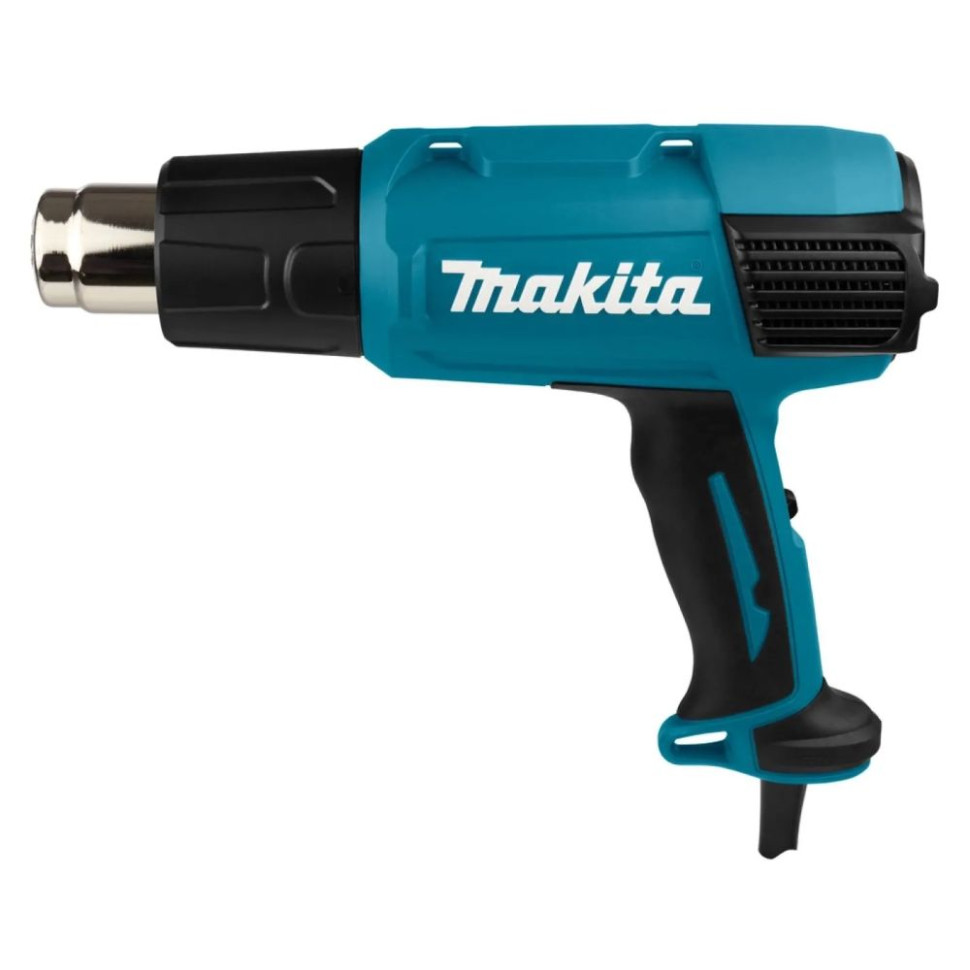 Фен строительный Makita HG 6031 VK, 1800Вт, 50–600 °C (9 настроек), 2 реж., защита от перегр., кейс Фен строительный Makita HG 6031 VK, 1800Вт, 50–600 °C (9 настроек), 2 реж., защита от перегр., кейс