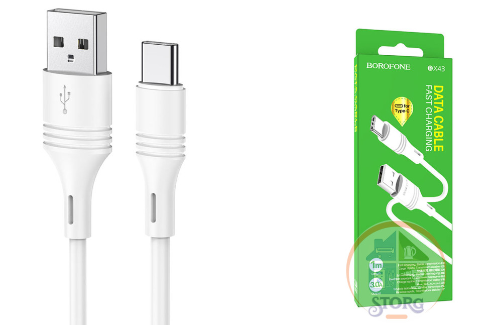 Кабель USB Borofone BX43 CoolJoy  for Micro (White)