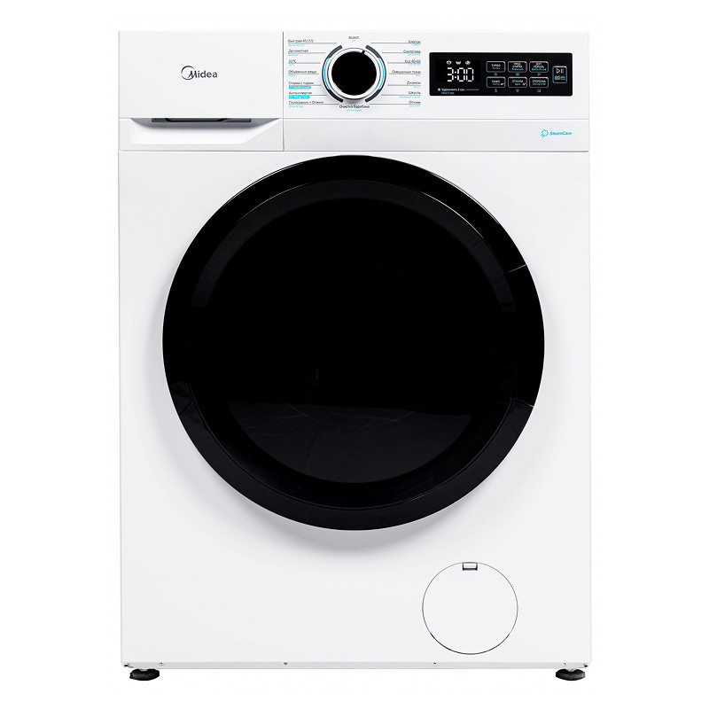 Стиральная машина Midea MF01814BS47/W 8кг; 1400 об/мин; Инверторный мотор, пар