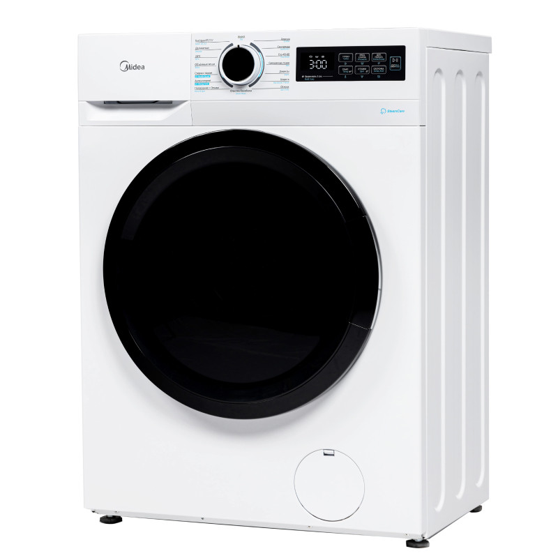 Стиральная машина Midea MF01814BS47/W 8кг; 1400 об/мин; Инверторный мотор, пар