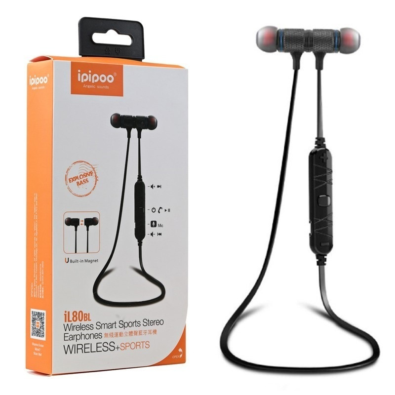 Наушники Bluetooth iL80BL Black ipipoo гарнитура