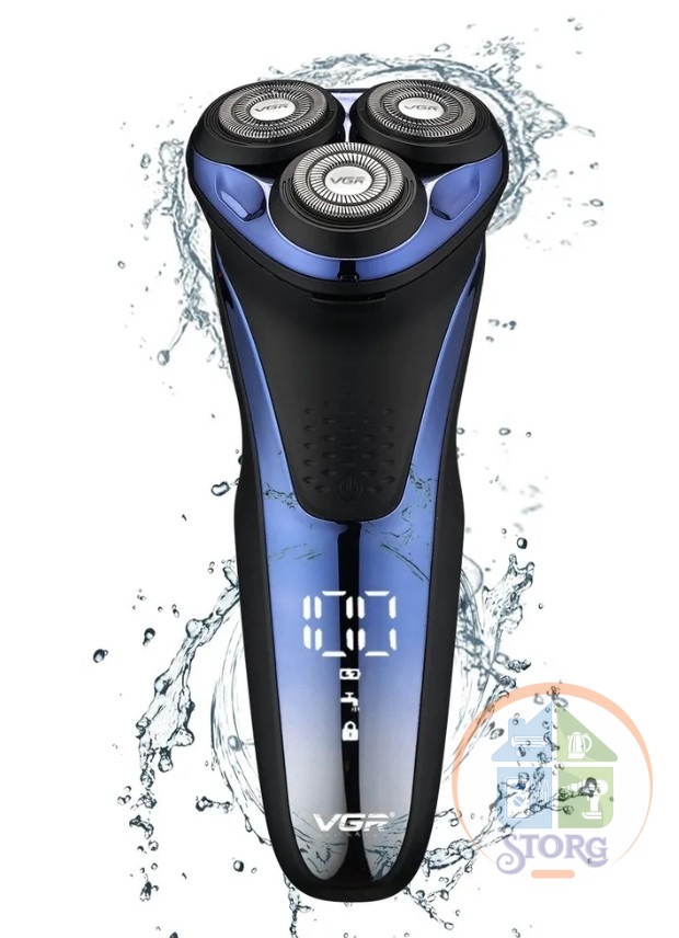 Электробритва VGR V-306 Professional IPX7, 90мин, 3D головки