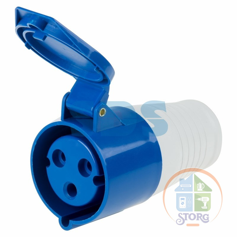 Розетка 223 переносная 2Р+РЕ 32А 220В IP44 REXANT