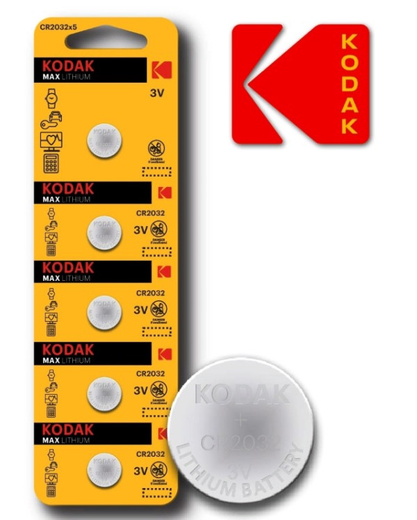 Элемент питания KODAK CR2032/5BL MAX Lithium