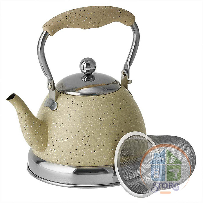 Чайник с ФИЛЬТРОМ из нерж.стали 1л ALPENKOK AK-546,индукционное капс.дно(12)