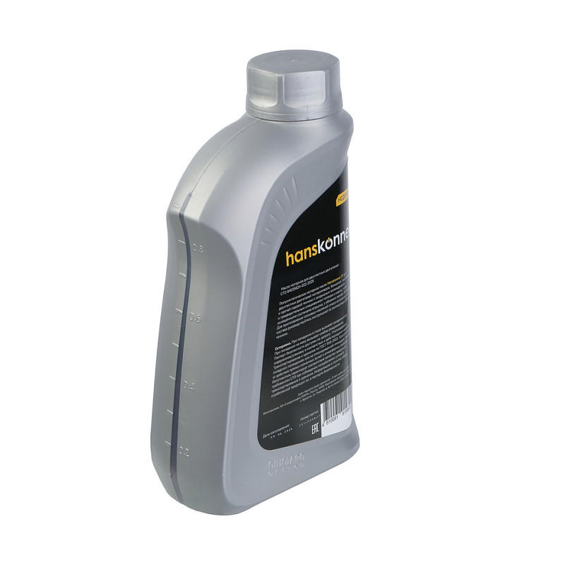 Масло Hanskonner H0201PS 2Т красный, 1л, п/синт. JASO FB/ISO-L-EGB
