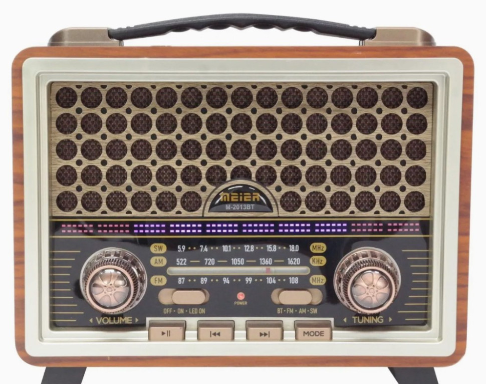 Радиоприемник MAIER M-2013BT USB/TF/Bluetooth/FM, Retro Classic Vintage, 18650 (1200 мач)