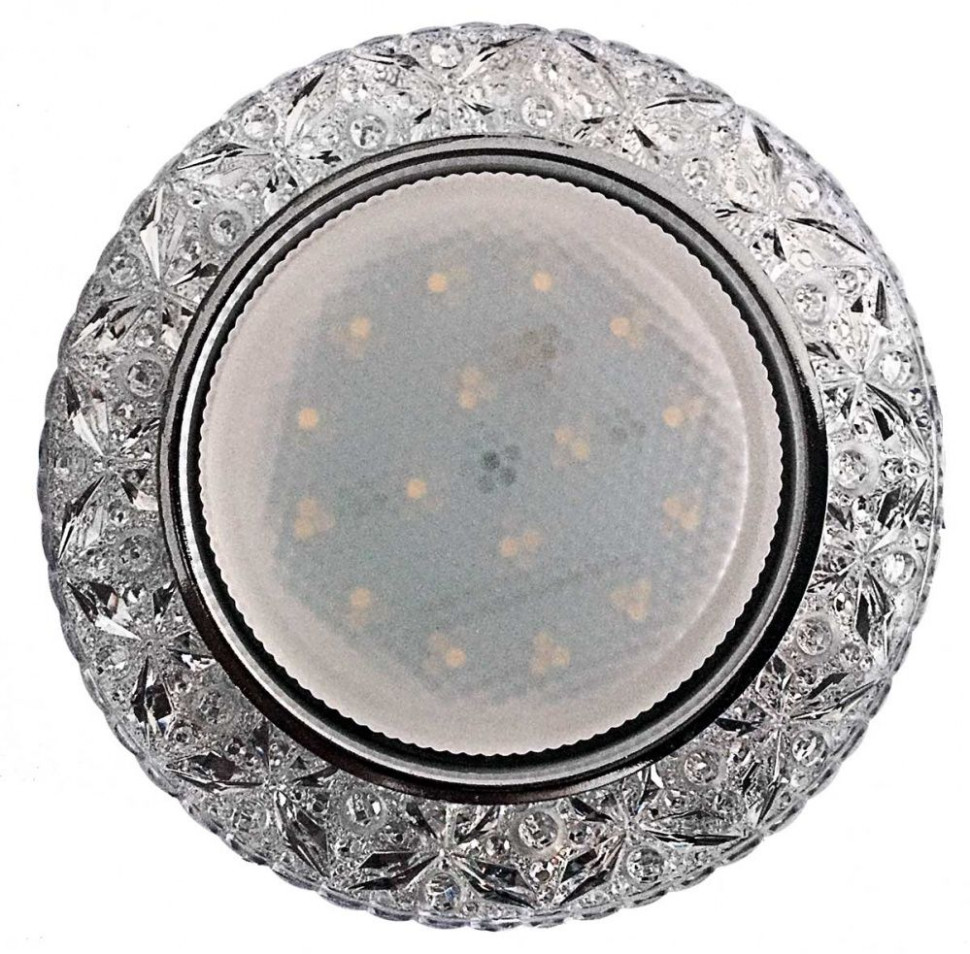 Светильник потолочный встраиваемый GX53 DECOR B, цвет: прозрачный/хром, Спутник
