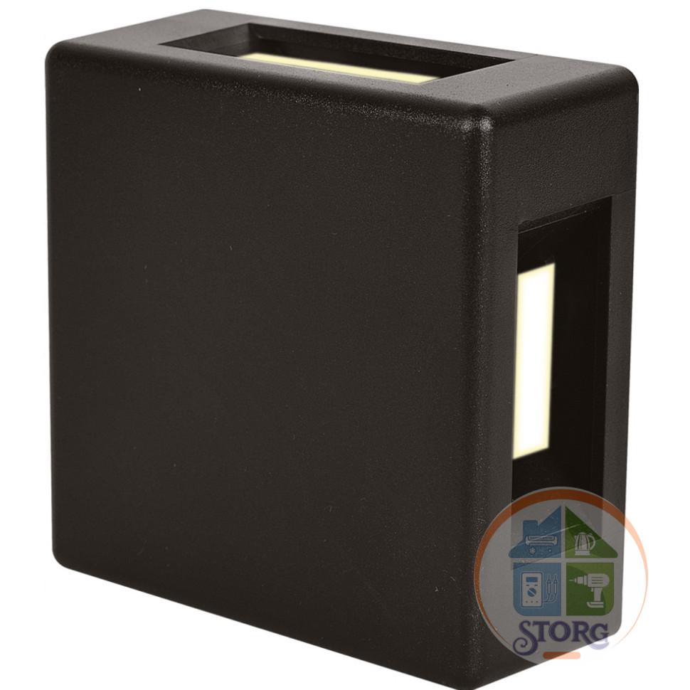 Светильник светодиодный архитектурный NUOVO LED 7W, 3000K, IP54, черный, пластик, duwi