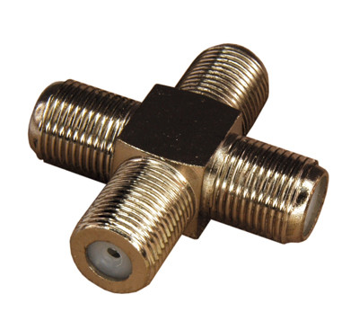 Переходник соединитель PROconnect x4 гнезда F (F- крест)