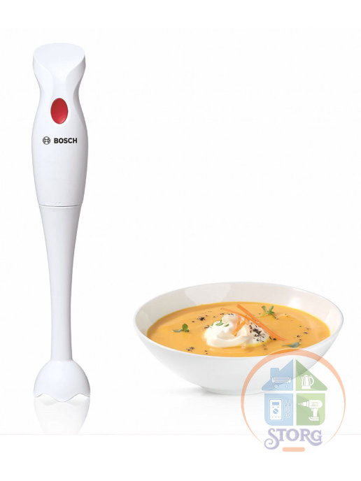 Блендер погружной BOSCH MSMP1000, белый, 350Вт, пластик/нерж.сталь, Словения