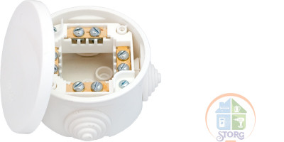 Коробка с клемными колодками для открытой проводки IP 44    КМ-223 (55) Bylectrica Беларусь