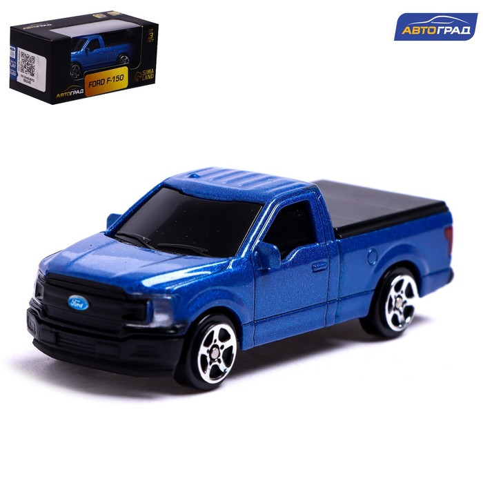 Машина металлическая FORD F-150, 1:64, цвет синий   7152992