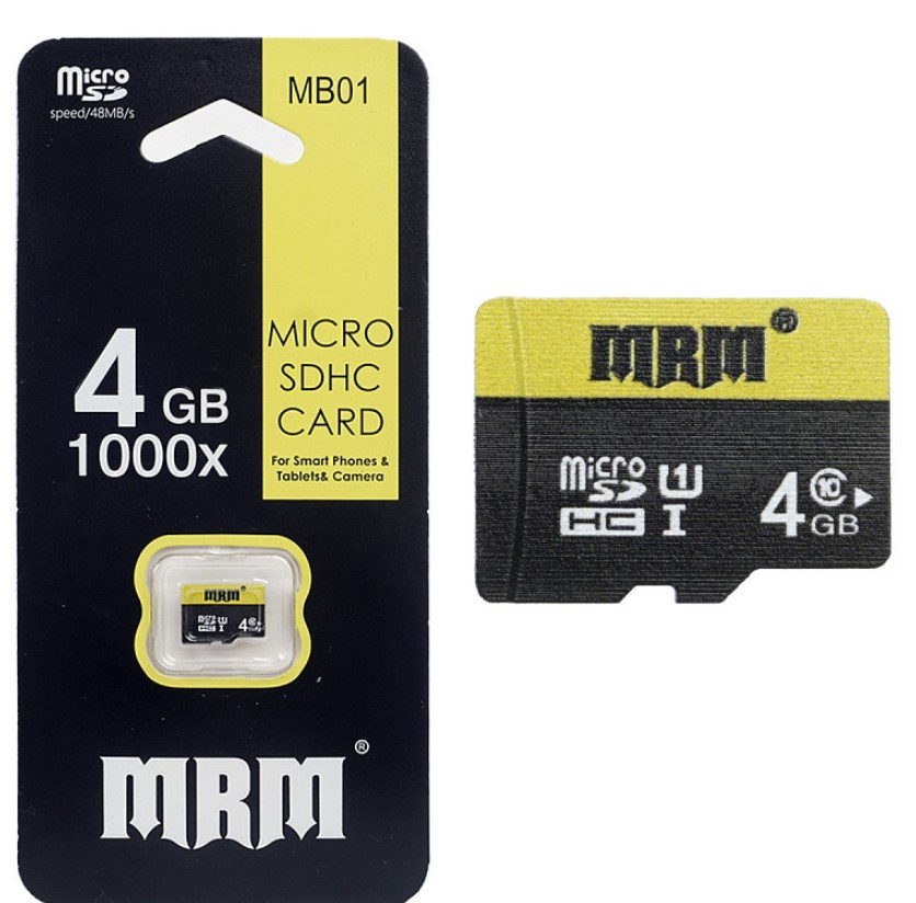 Карта памяти microSD MB01  TF 4G 10Mb/s High speed (10 CLASS)  20pcs