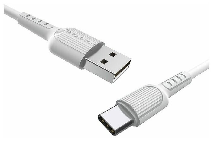 Кабель USB Borofone BX16 Easy  Type-C 1000mm (white)