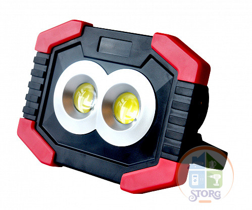 Автономный сд прожектор 2х3W COB + 1W LED, 3xAA, 300Лм + 80Лм, IP65, REV Ritter