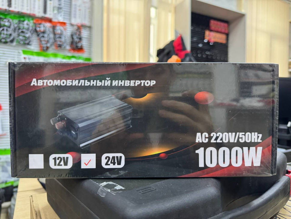 Инвертор-преобразователь автомобильный S-TORG 24V>>220V 1000W Инвертор-преобразователь автомобильный S-TORG 24V>>220V 1000W