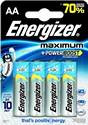 Элемент питания Energizer Maximum AA (LR06) 4шт бл