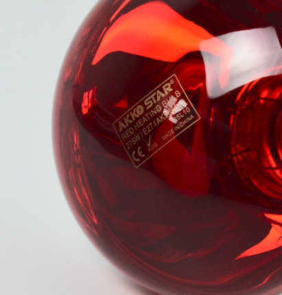 Лампа греющая инфракрасная ИКЗК AKKO E27-275W (2350-2400K) красное-стекло 125х183мм Лампа греющая инфракрасная ИКЗК AKKO E27-275W (2350-2400K) красное-стекло 125х183мм