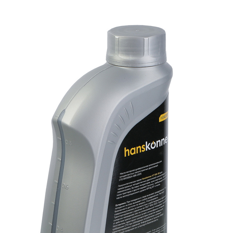 Масло Hanskonner H0401PS, 1л, 4Т п/синт. SAE 5W-30, API SL/CF