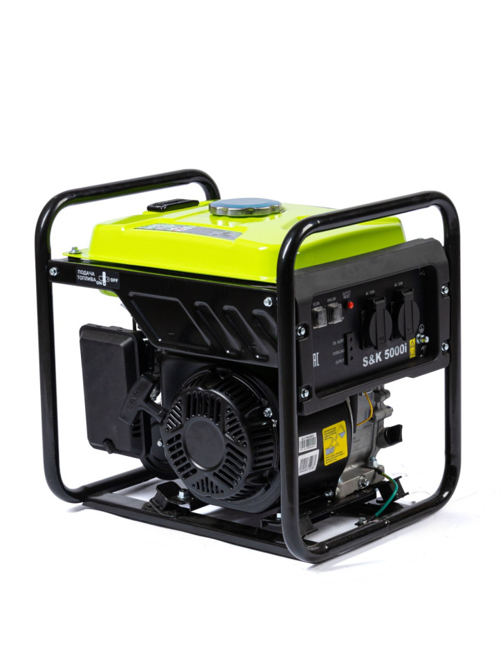 Генератор бензиновый S&K 5000i инверторный  (4,0/4,5 кВт,бак 7 л,ручн старт,медная обмотка)